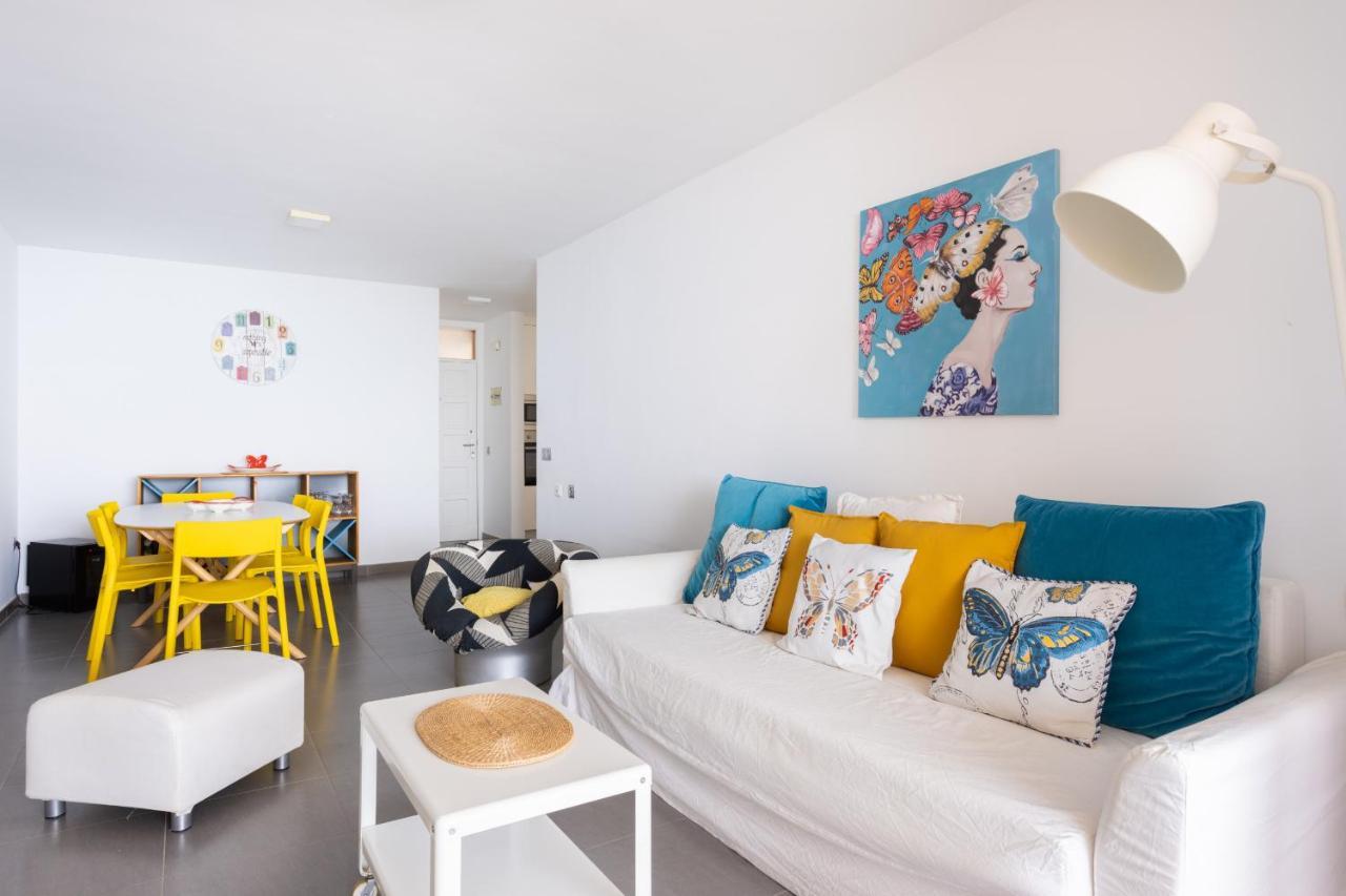 Апартаменты Frontline Penthouse With Heated Pool And Parking Лос Кристианос Экстерьер фото