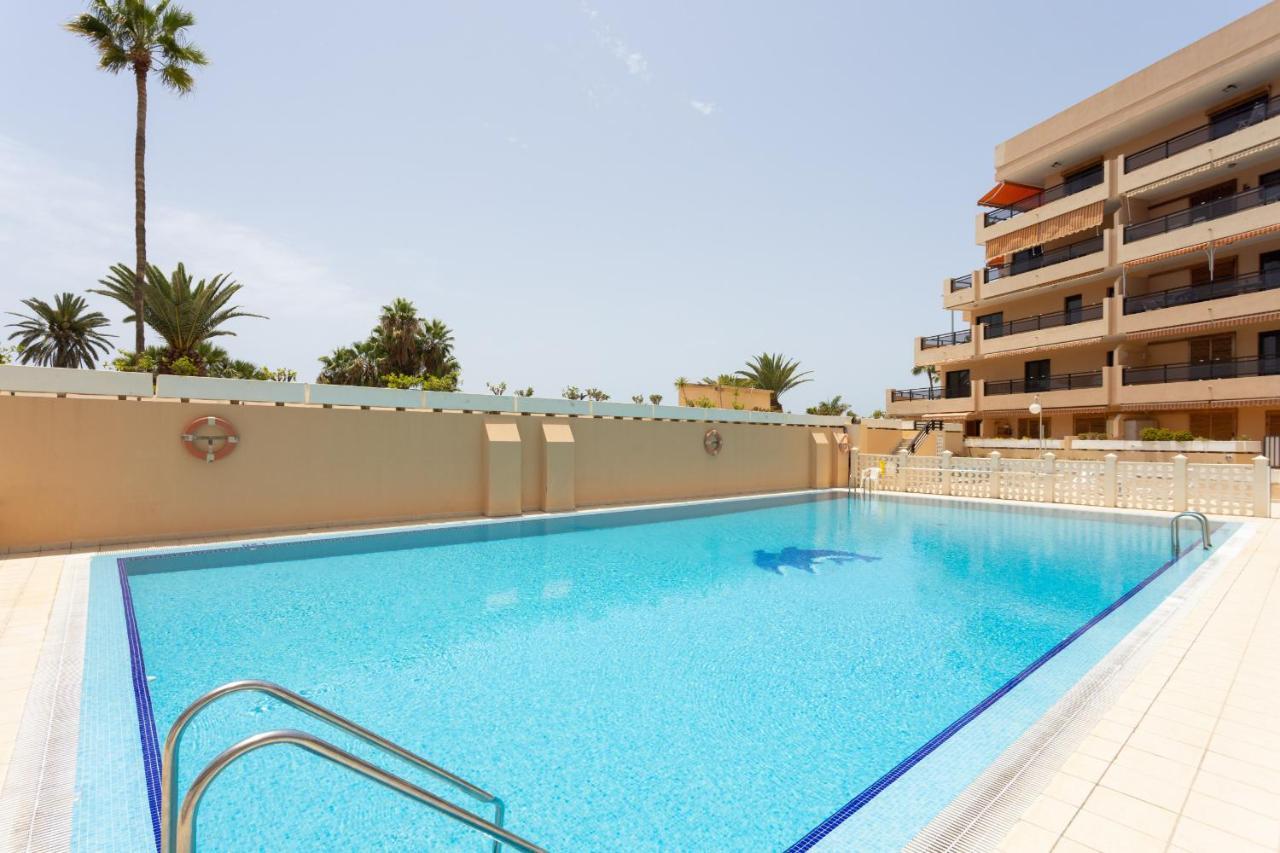 Апартаменты Frontline Penthouse With Heated Pool And Parking Лос Кристианос Экстерьер фото