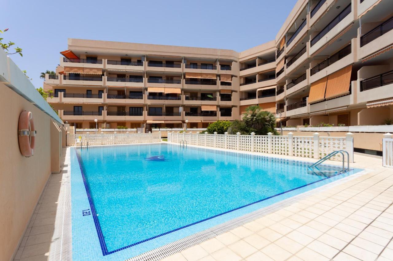 Апартаменты Frontline Penthouse With Heated Pool And Parking Лос Кристианос Экстерьер фото